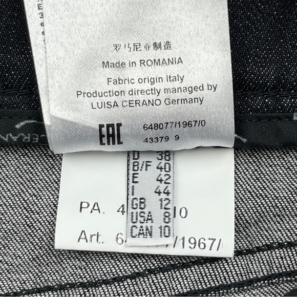 Luisa Cerano⎮Bootcut Jeans⎮Black Stretch⎮Size 8⎮Like-New - Picture 12 of 17